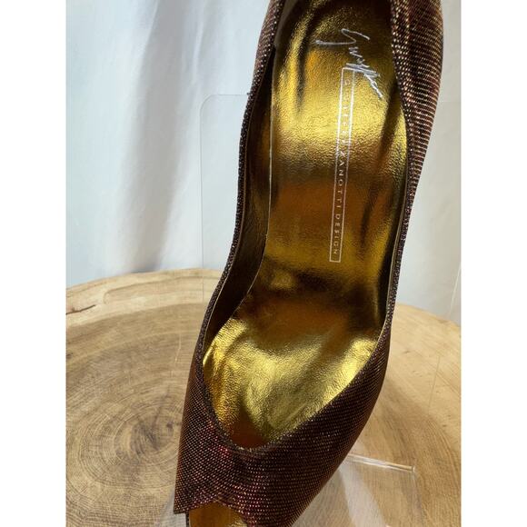Giuseppe Zanotti Metallic Peep-Toe Pumps – Made in Italy - 6.5 - Picture 8 of 11